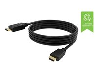 VISION - Câble adaptateur - DisplayPort mâle pour HDMI mâle - 2 m - noir - support 4K TC 2MDPHDMI/BL