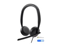 Dell Wired Headset WH3024 - Micro-casque - sur-oreille - vertical - filaire - USB-C - certifié Zoom, Certifié pour Microsoft Teams HE324 - DWW