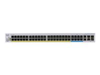 Cisco Business 350 Series CBS350-48NGP-4X - Commutateur - C3 - Géré - 40 x 10/100/1000 (PoE+) + 8 x 100/1000/2.5G/5G (PoE++) + 2 x combo 10 Gigabit SFP+/RJ-45 + 2 x 10 Gigabit SFP+ - Montable sur rack - PoE+ (740 W) CBS350-48NGP-4X-EU