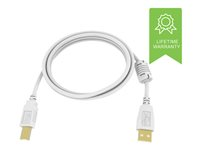 Vision Techconnect - Câble USB - USB type B (M) pour USB (M) - USB 2.0 - 1 m - blanc TC 1MUSB