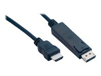 MCL - Câble adaptateur - DisplayPort mâle pour HDMI mâle - 2 m - noir MC392-2M