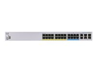 Cisco Business 350 Series CBS350-24NGP-4X - Commutateur - C3 - Géré - 16 x 10/100/1000 (PoE+) + 8 x 100/1000/2.5G/5G (PoE++) + 2 x combo 10 Gigabit SFP+/RJ-45 + 2 x 10 Gigabit SFP+ - Montable sur rack - PoE+ (375 W) CBS350-24NGP-4X-EU